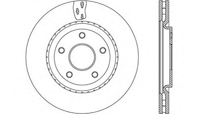 OPEN PARTS bda267420 -  Тормозной диск